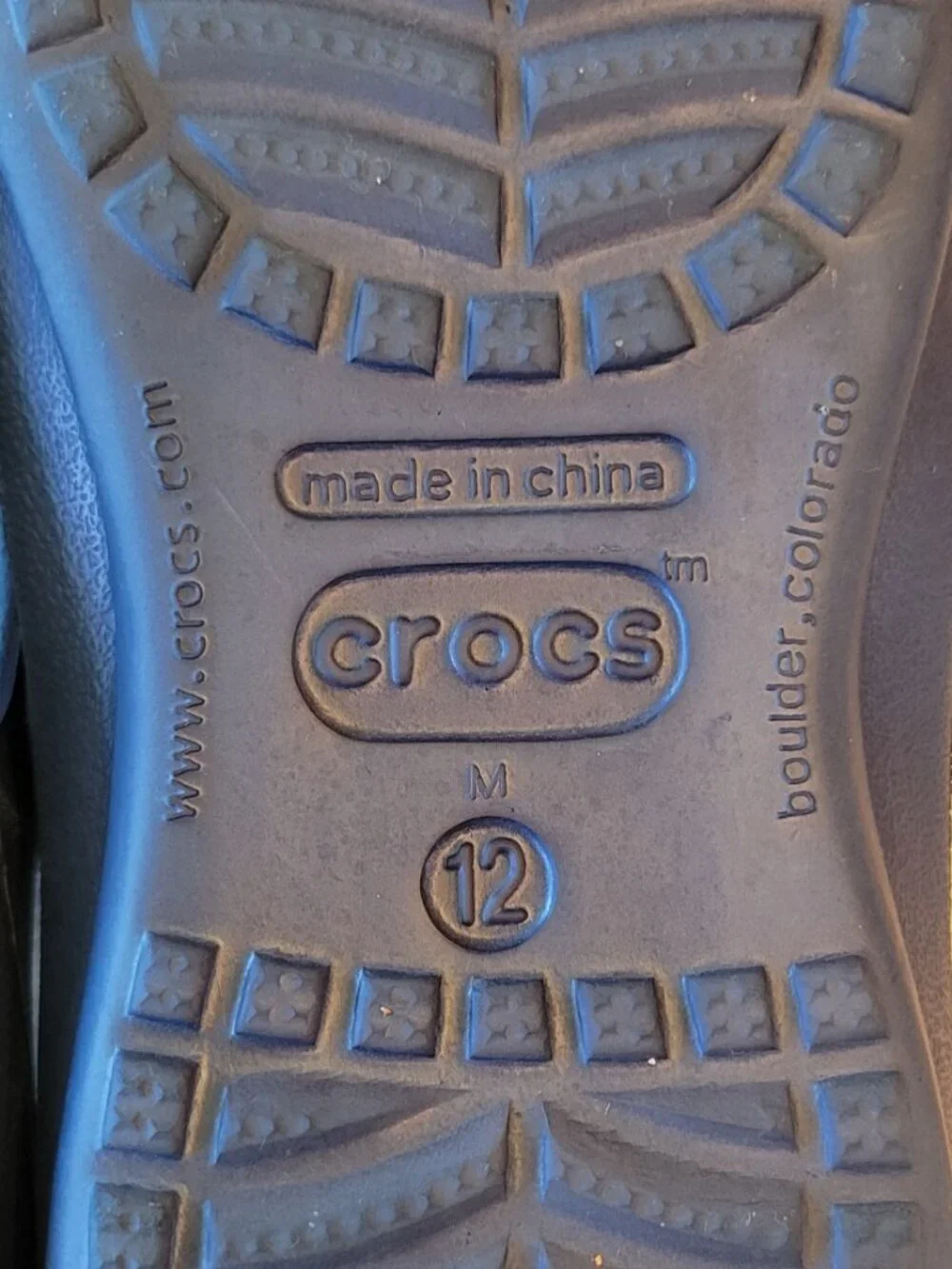 Crocs Athens Flip Flops Sandals Men's Size 12 Navy Blue New Unworn